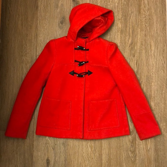 H&M Jackets & Blazers - Red Zip-up Coat